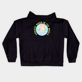 COOLEST BIKER IN THE WORLD Kids Hoodie